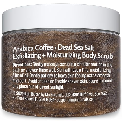M3 Naturals exfoliante Arabica para manos, piel suave y renovada