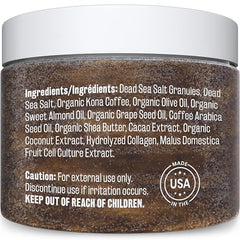 M3 Naturals exfoliante Arabica para pies, sensación cálida y suave