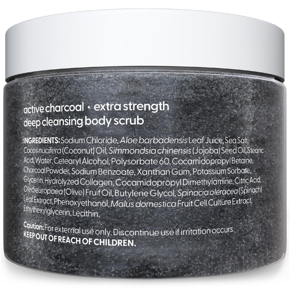 M3 Naturals exfoliante carbón activo manos y pies, con coco para hidratación