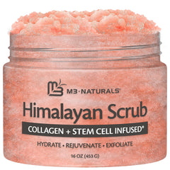 M3 Naturals Himalayan Salt Scrub cuerpo-exfoliante para brillo suave