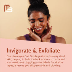 M3 Naturals Himalayan Salt Scrub pies-exfoliante para spa en casa