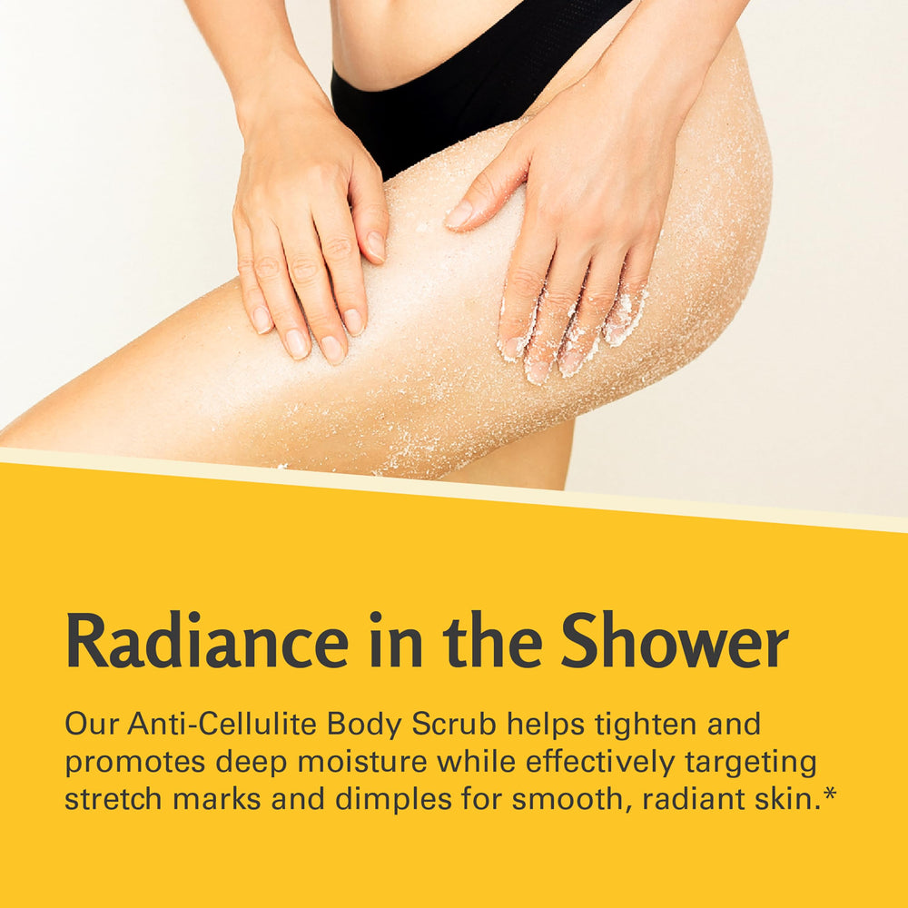 M3 Naturals shower routine scrub lathers into skin.