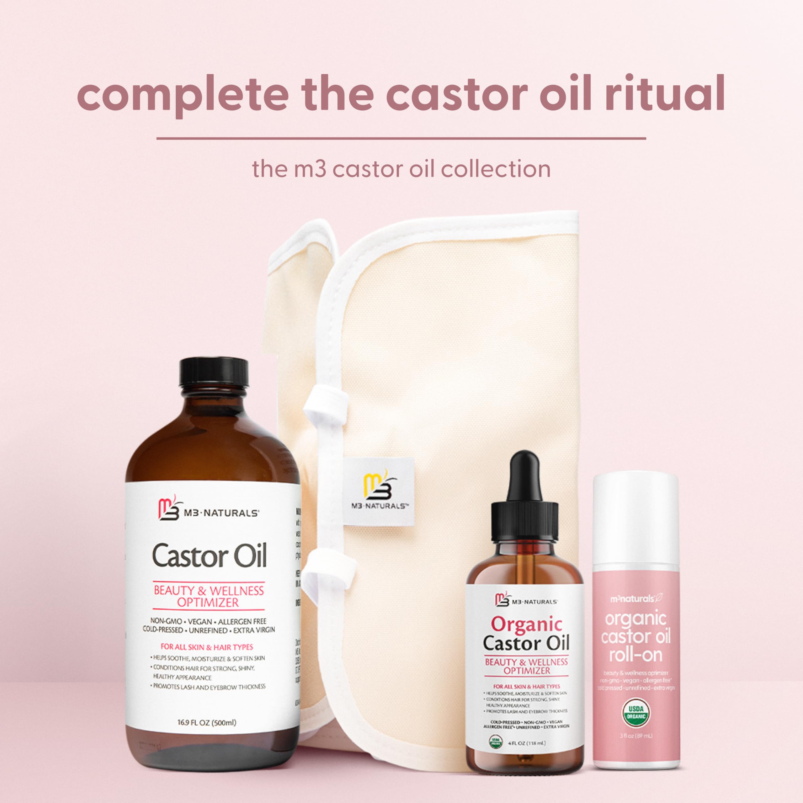 M3 Naturals uso versátil para piel, cabello y cejas
