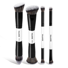 MAANGE four-piece dual-ended brush set for seamless makeup application