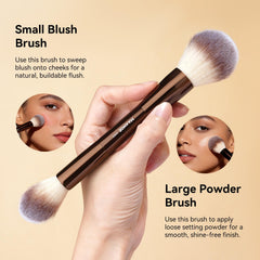 MAANGE angle contour concealer brush for precise shaping around eyes and nose.