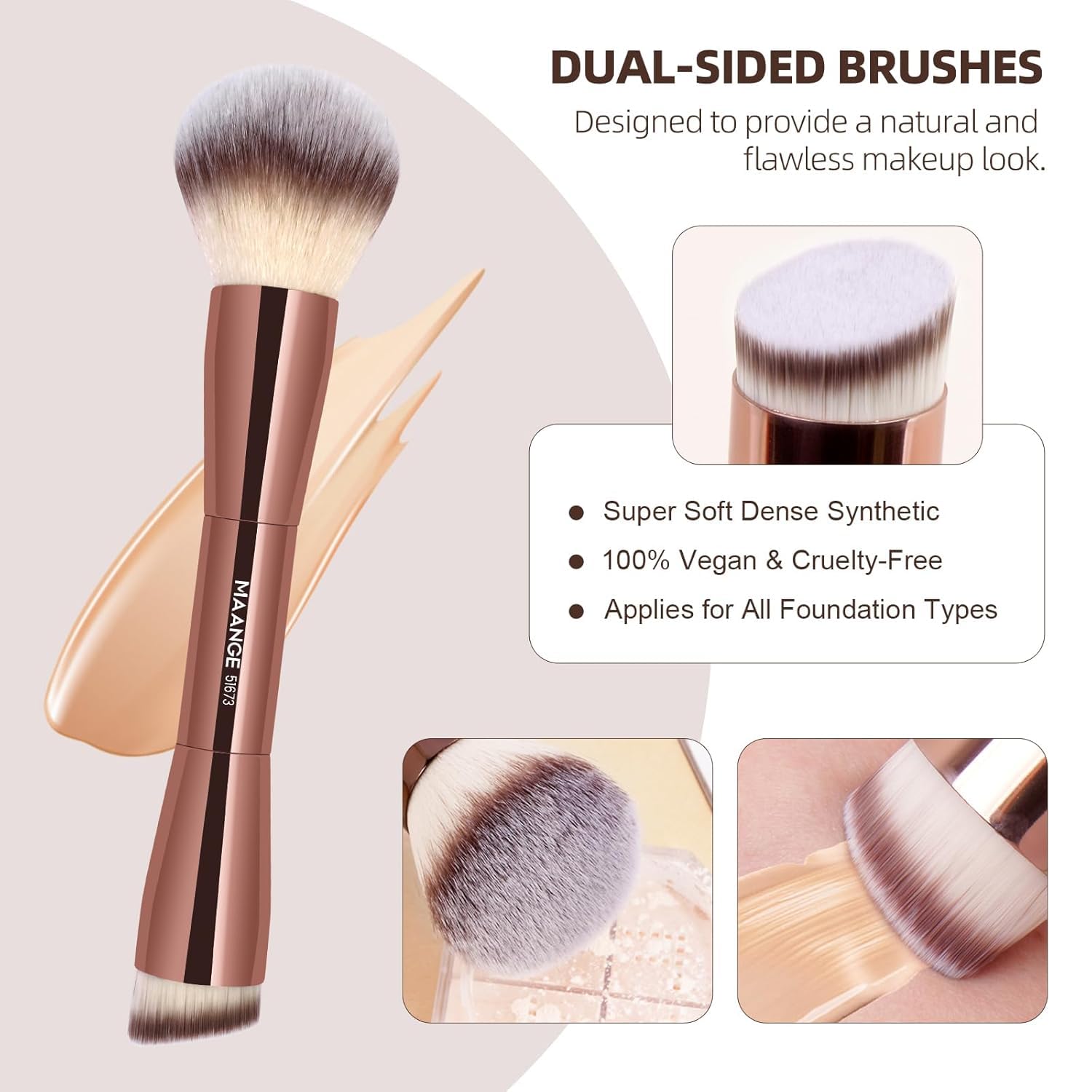 MAANGE blush brush ideal for contouring and seamless blush blends