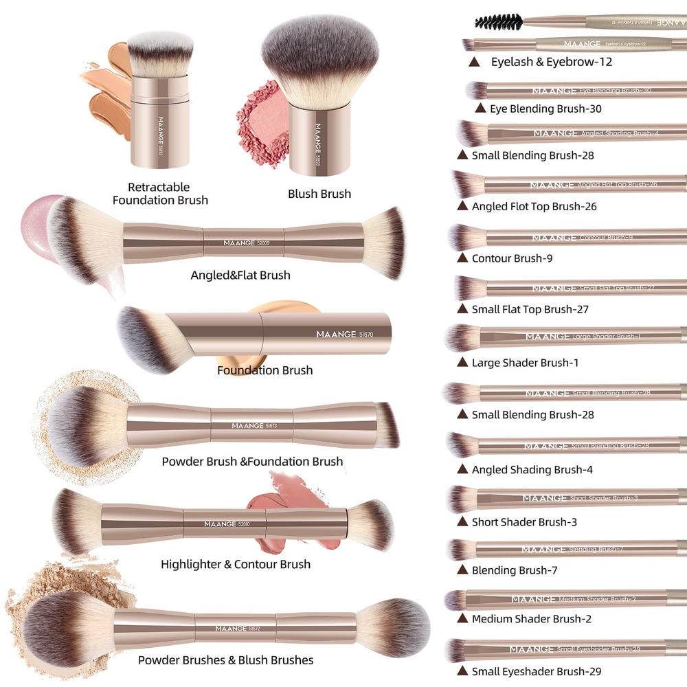 MAANGE concealer brush for precise, flawless concealment.
