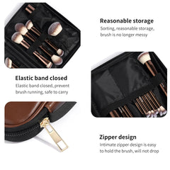 MAANGE double-ended kabuki brush for versatile foundation and powder application.