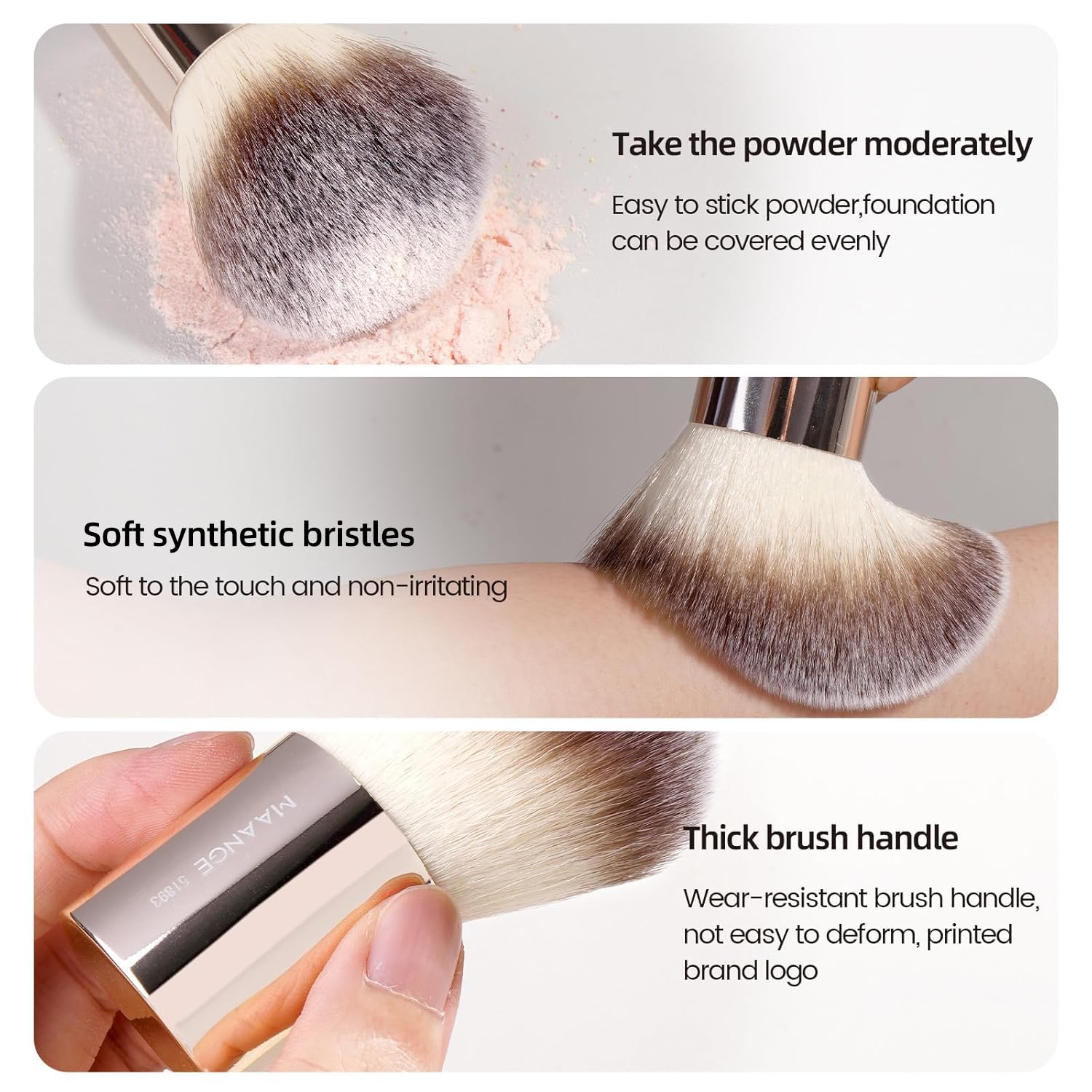 MAANGE eye brush collection with precise shapes for detailed eye looks.