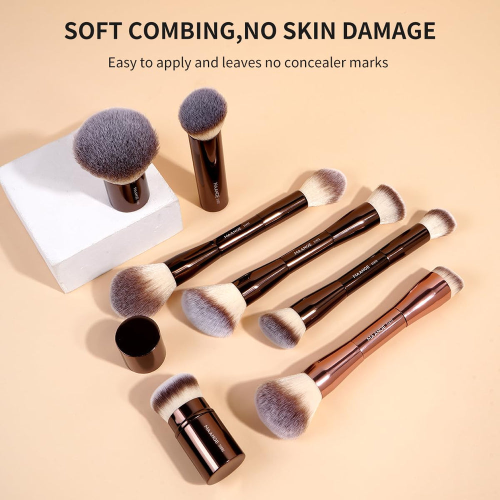 MAANGE eyebrow and eyeliner double-ended brush for precise lines and definition.