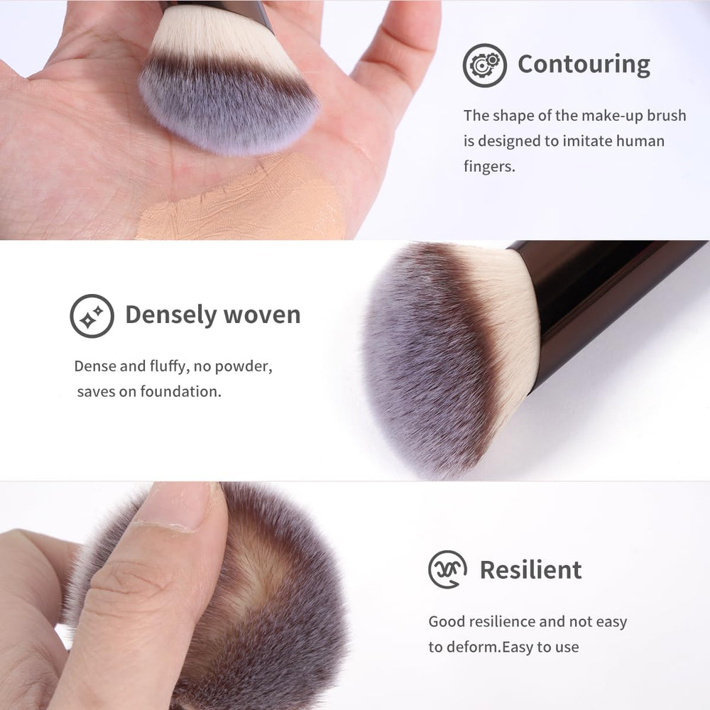 MAANGE eyeshadow blending brush set enables seamless crease and lid shading.