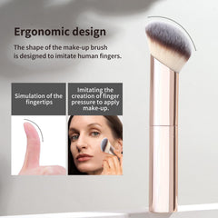 MAANGE foundation brush providing smooth, even coverage.