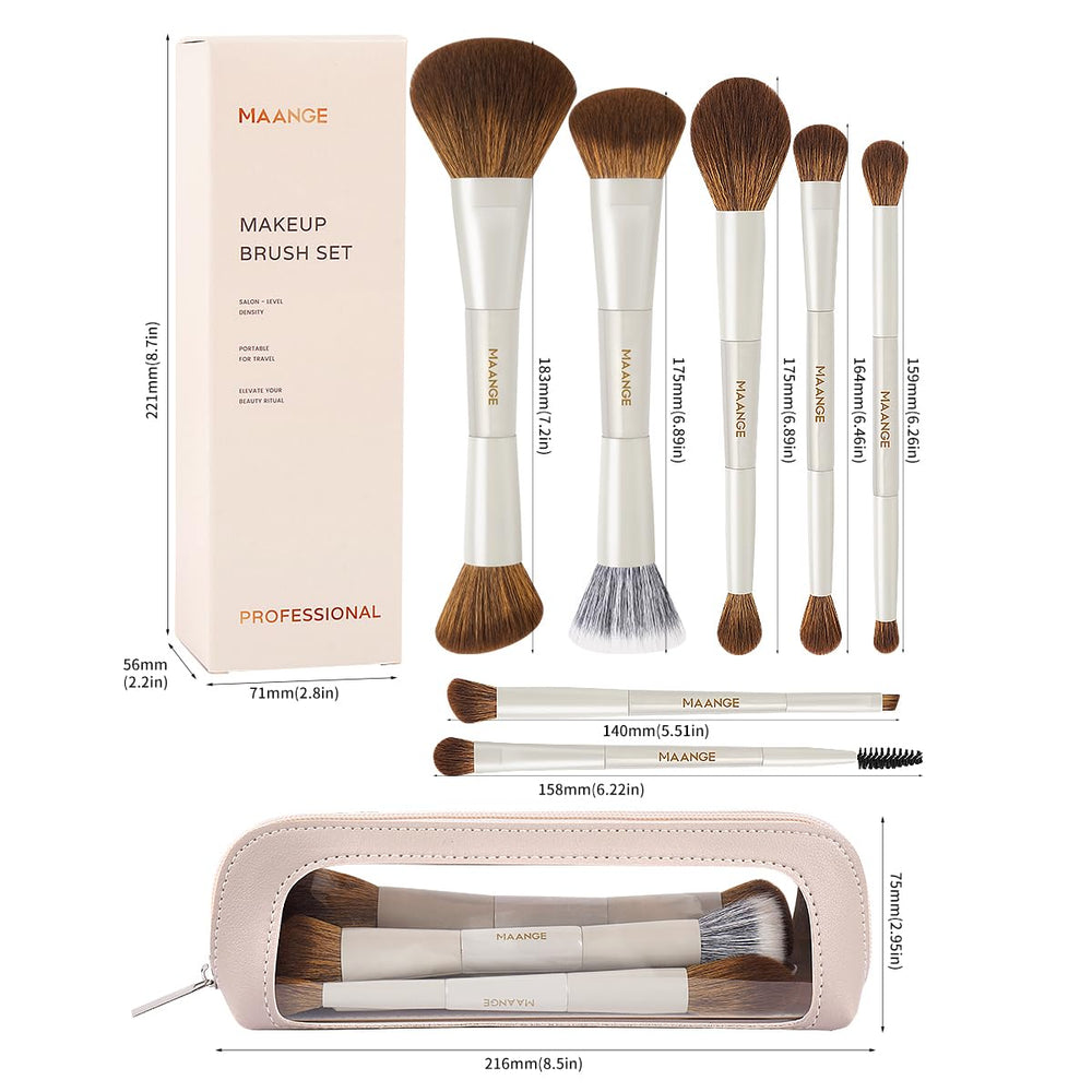 MAANGE gift box makeup brush set, ready for gifting.