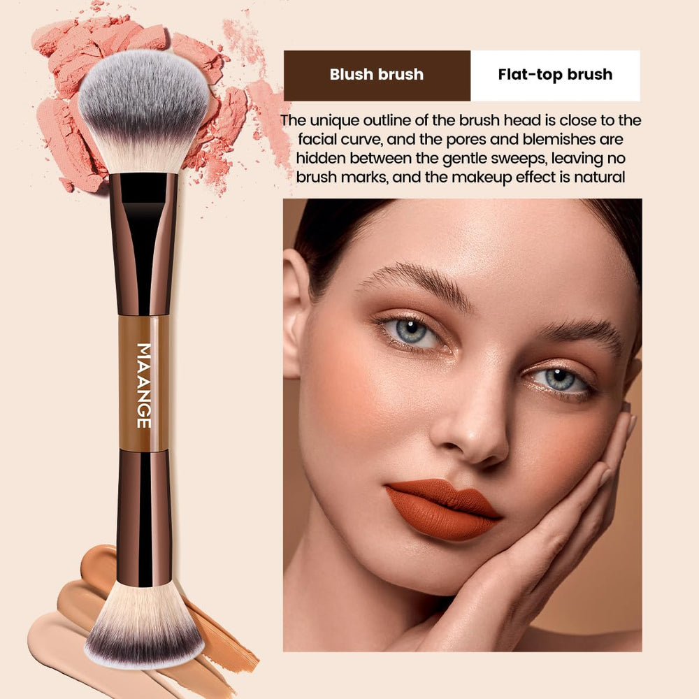 MAANGE powder and blush brush with soft bristles for natural finishes.