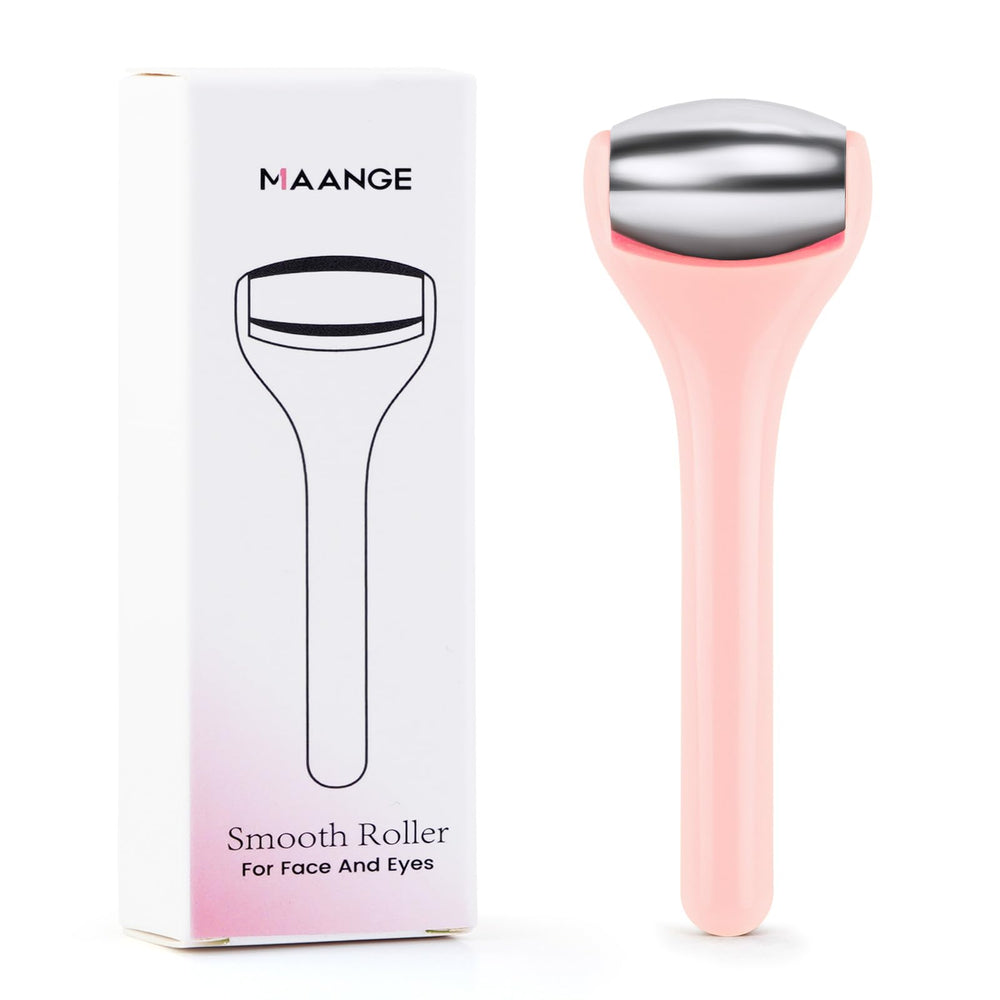 MAANGE gentle pink roller enhances facial massage and pore care