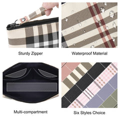 MAANGE khaki bag with side pockets for brushes and small items