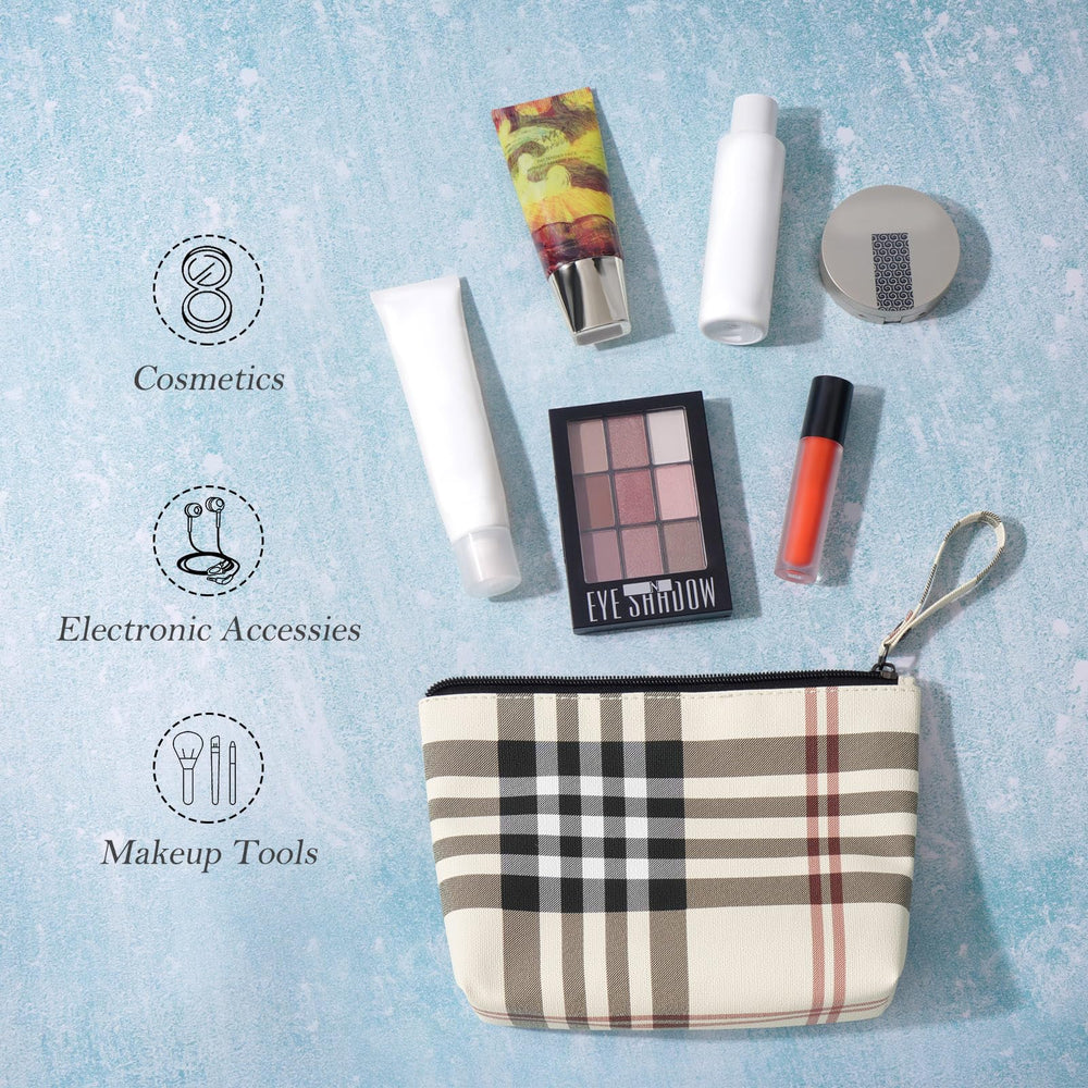MAANGE khaki bag with smooth zipper for secure storage