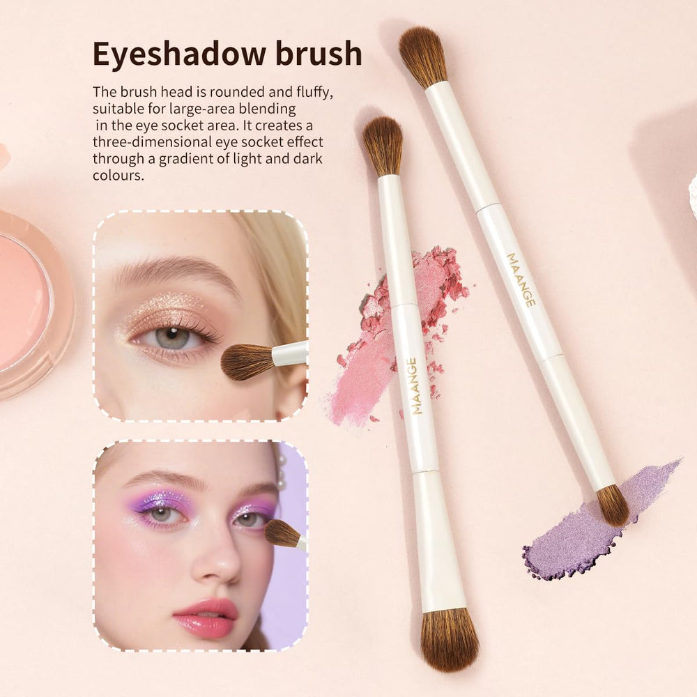 MAANGE transparent makeup brush bag for clear, portable storage.