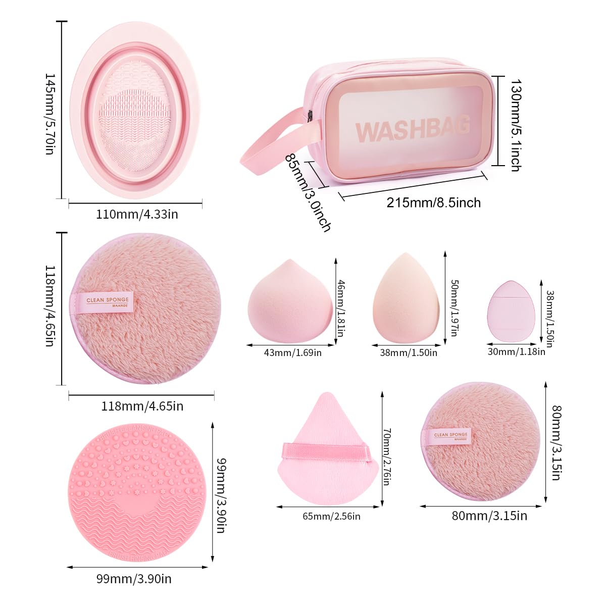 MAANGE travel carry bag keeps brushes organized for on-the-go routines