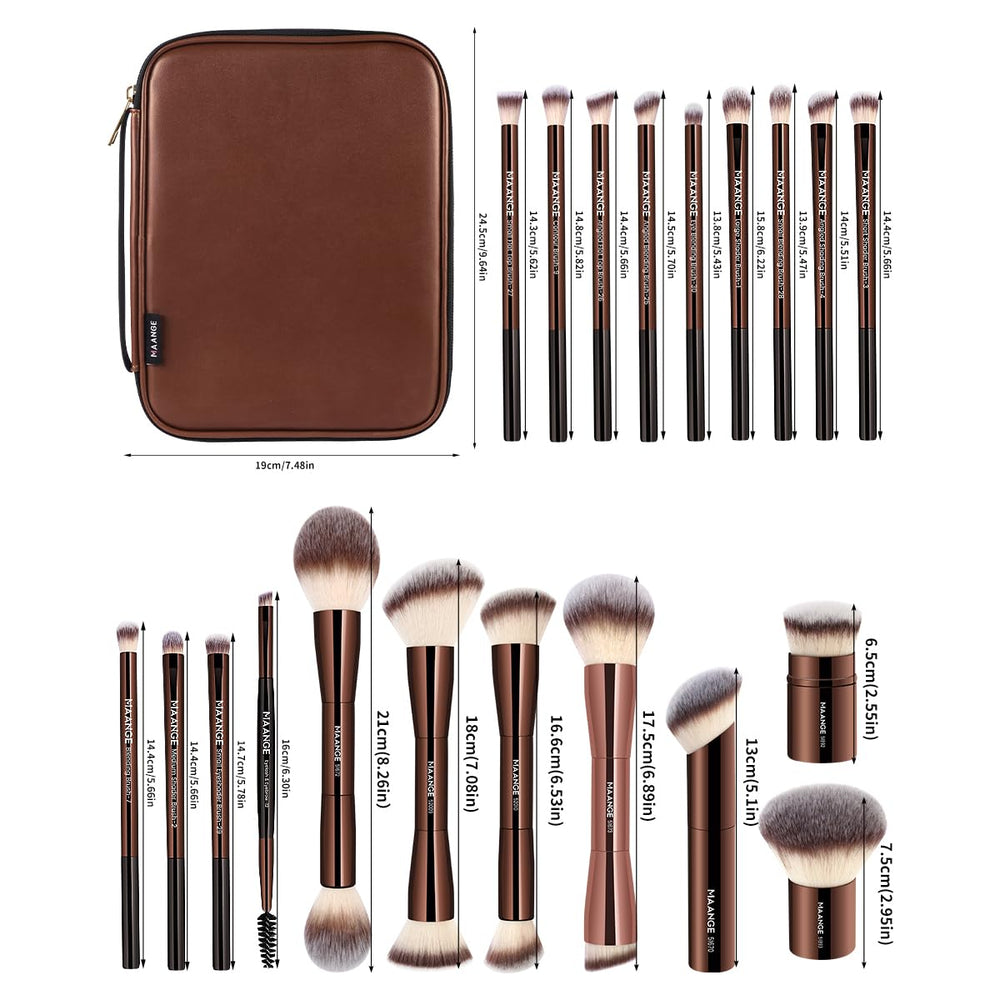 MAANGE ultra-soft bristles reduce irritation while picking up pigment.