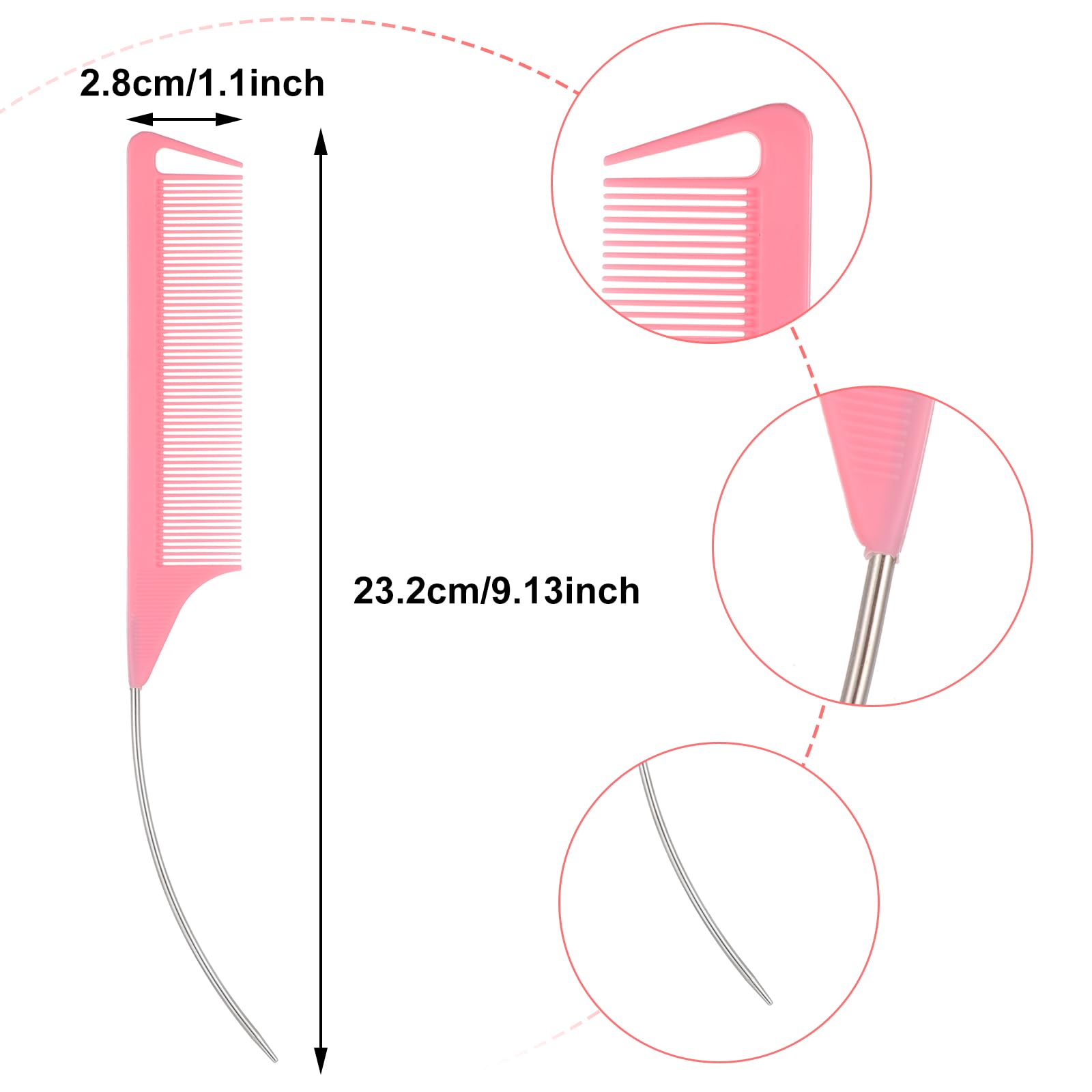 Mabor backcombing tool for precision and finish.