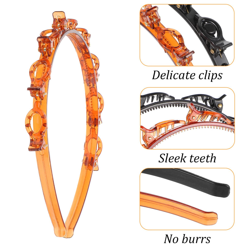 Conjunto de dos diademas Mabor para peinados largos.