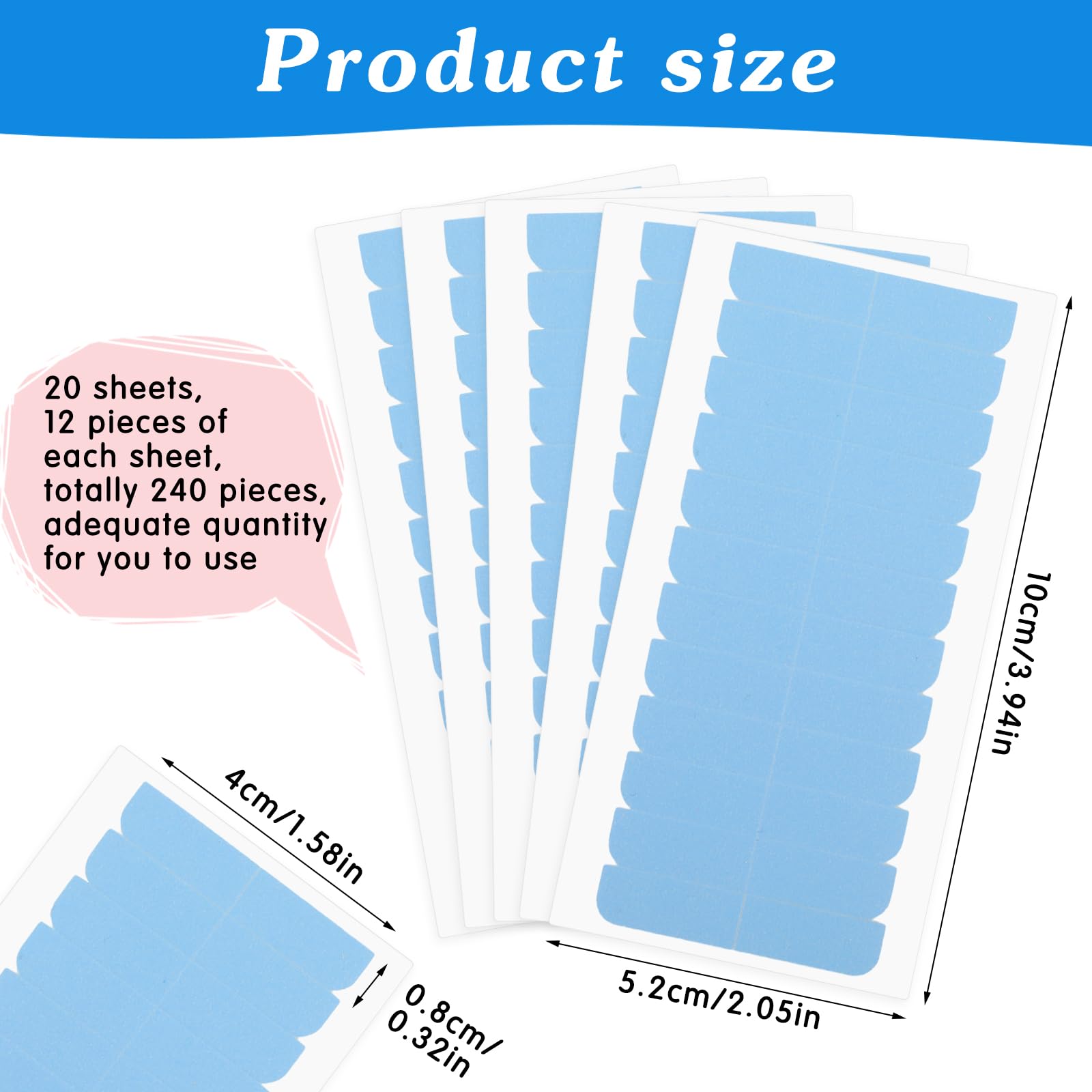 Mabor double-sided tape for extensions with strong bonding