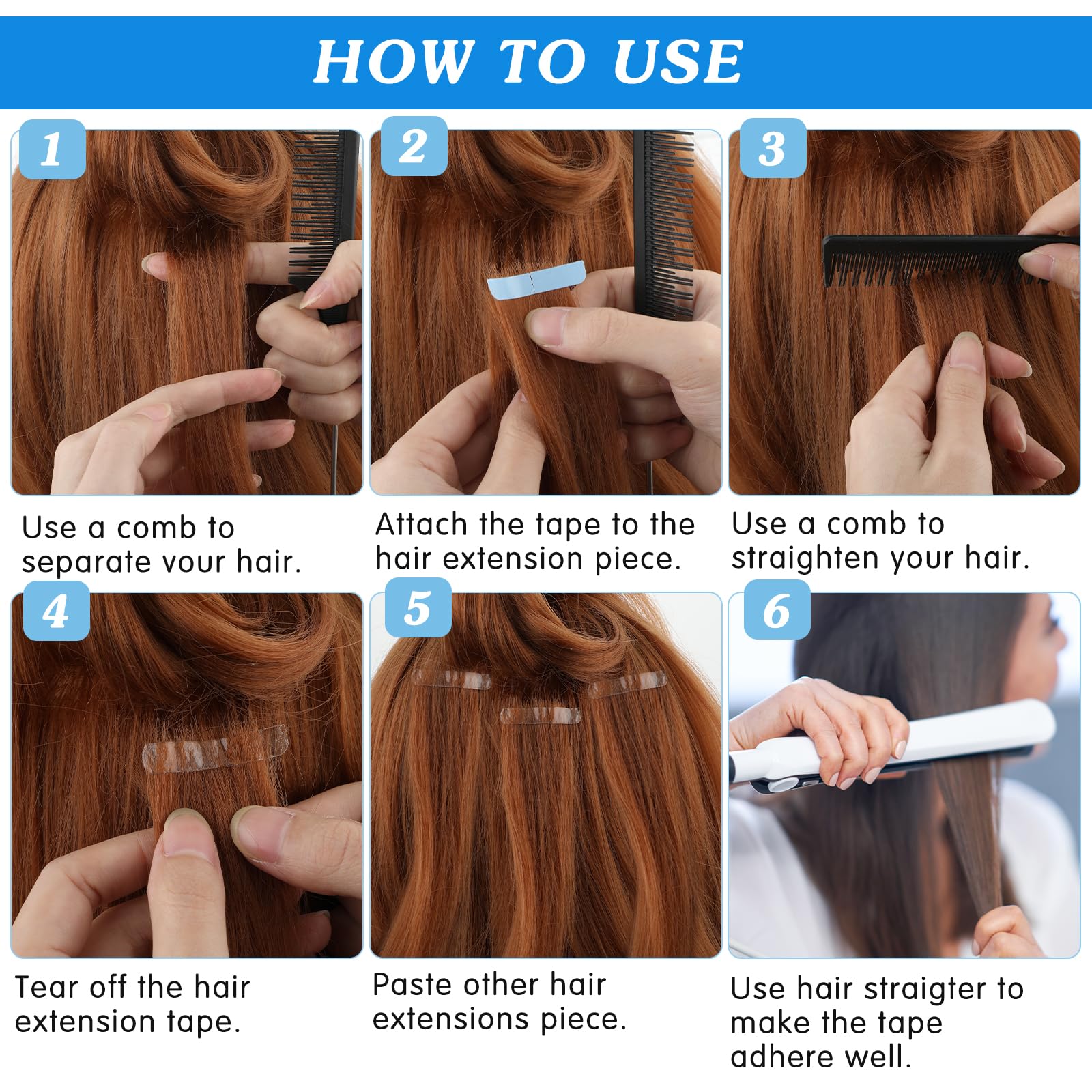 Mabor hair extension tape creates a seamless bond