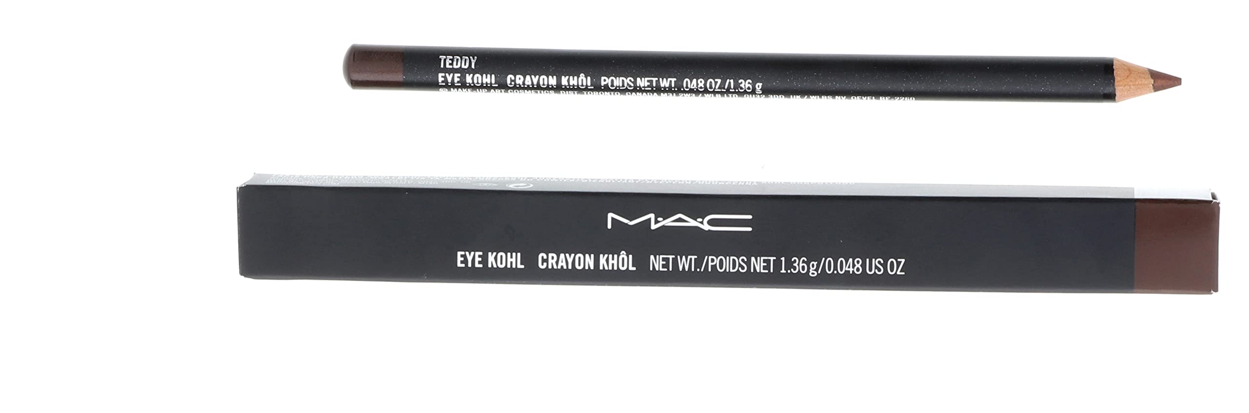 MAC Eye Kohl Teddy pencil tip close-up showing creamy, smooth application.