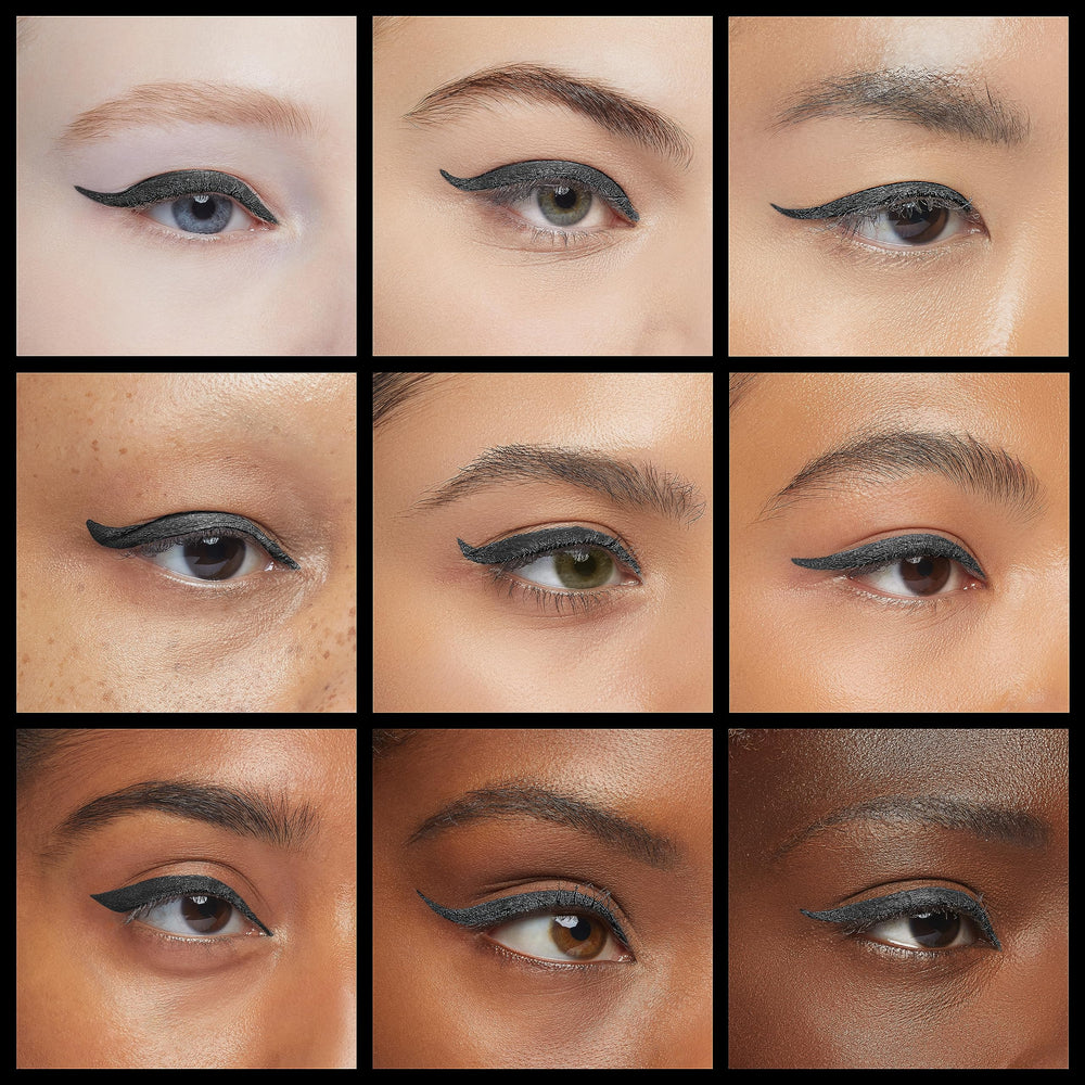 MAC Fluidline Blacktrack with brush-action for foolproof dip-and-stroke application.