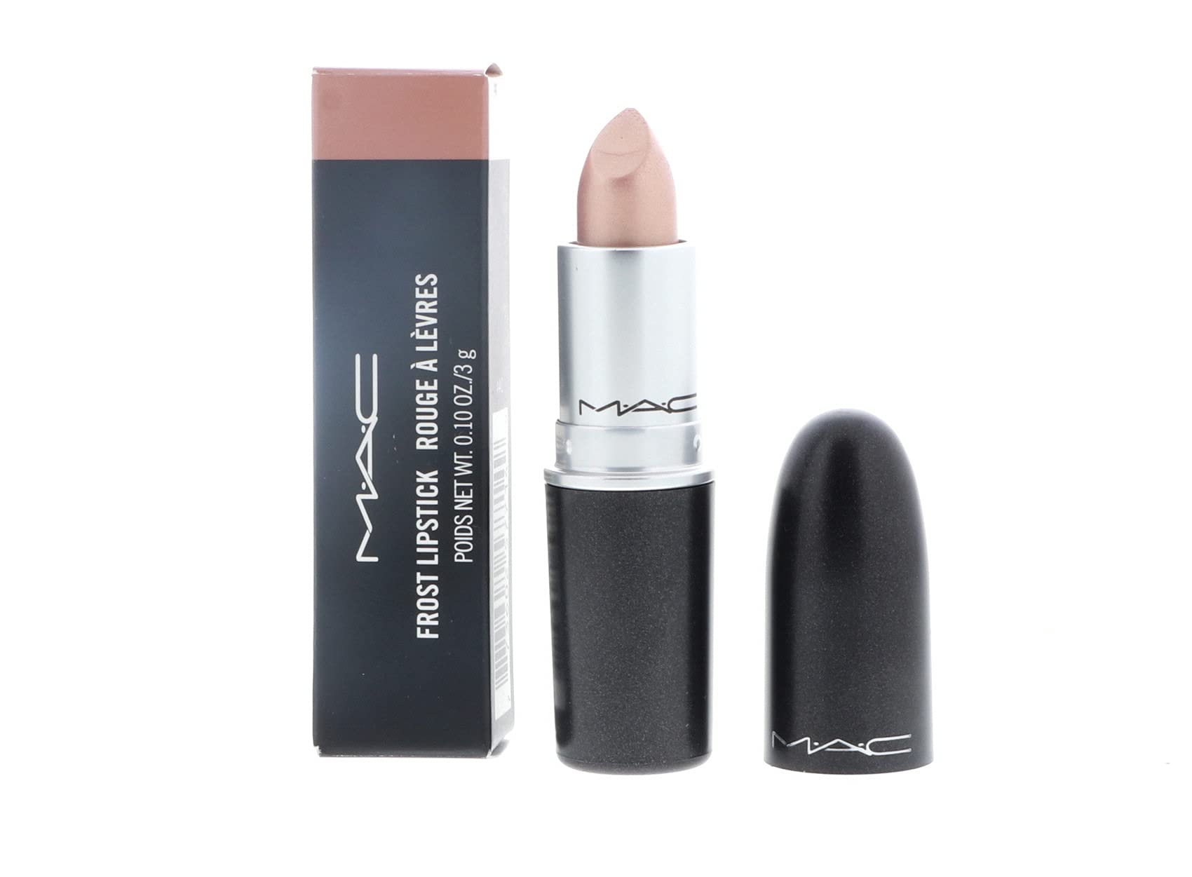 MAC Frost Lipstick GEL container detail shows sleek premium finish and precise wand