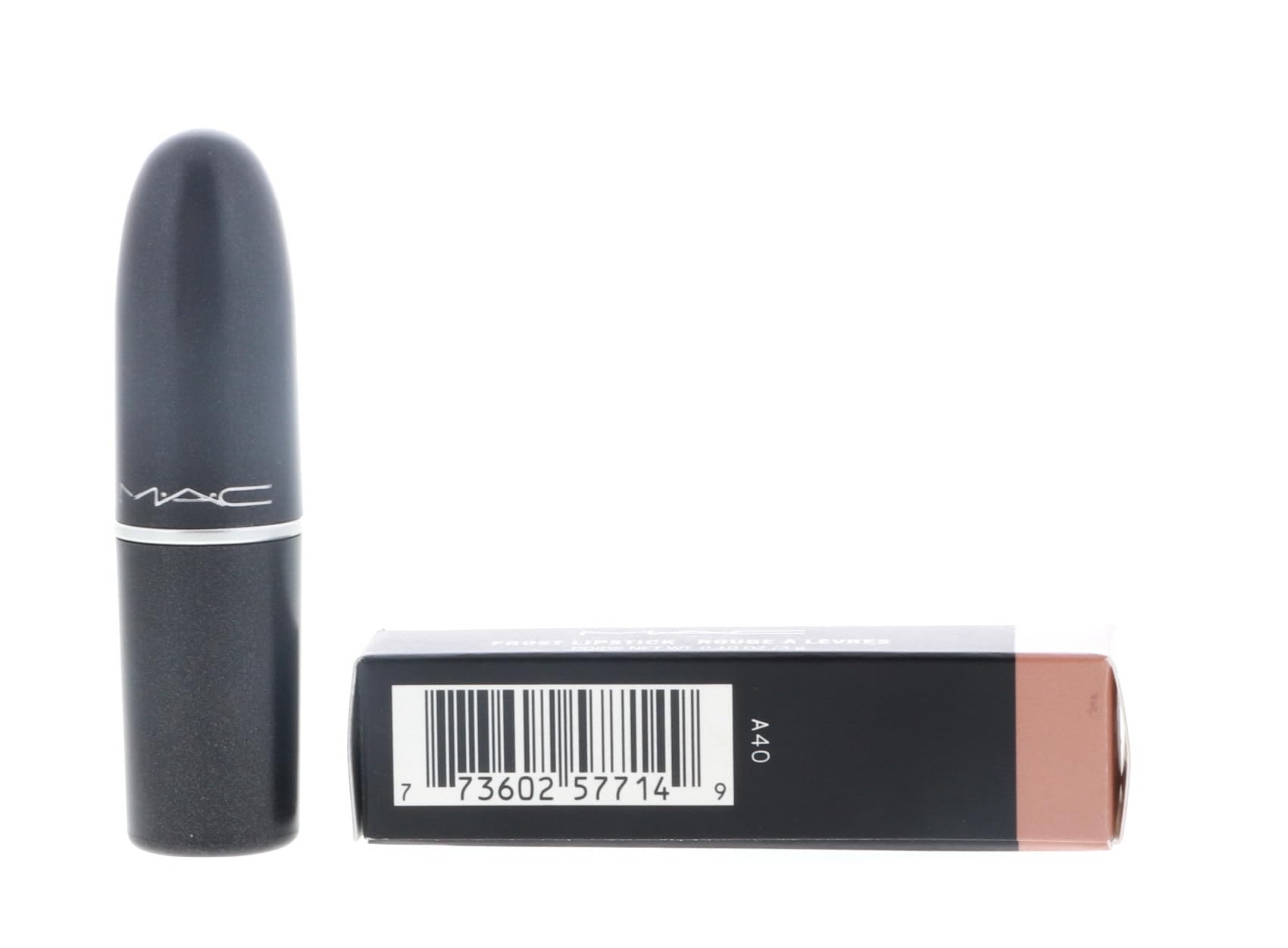 MAC Frost Lipstick GEL runway look exudes futuristic sparkle with a sheer beige base