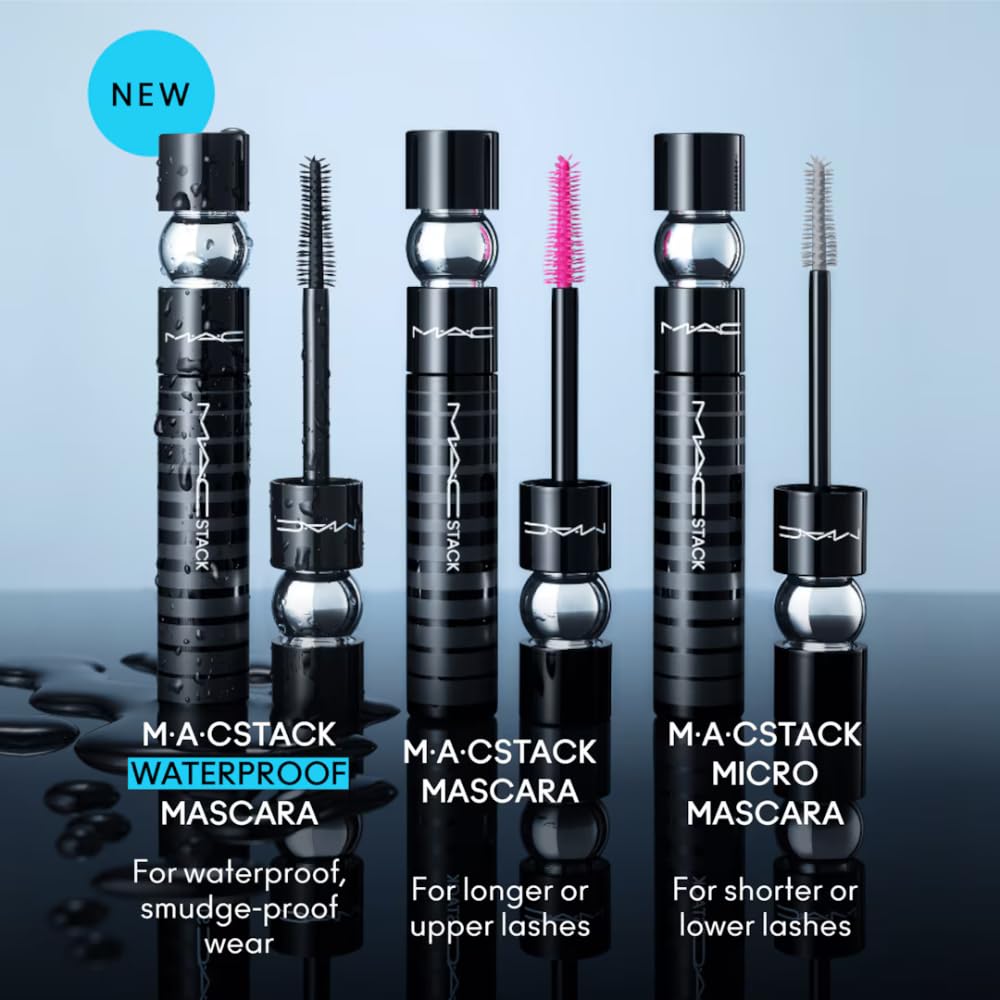 MAC Stack upper lashes with volume showcase.