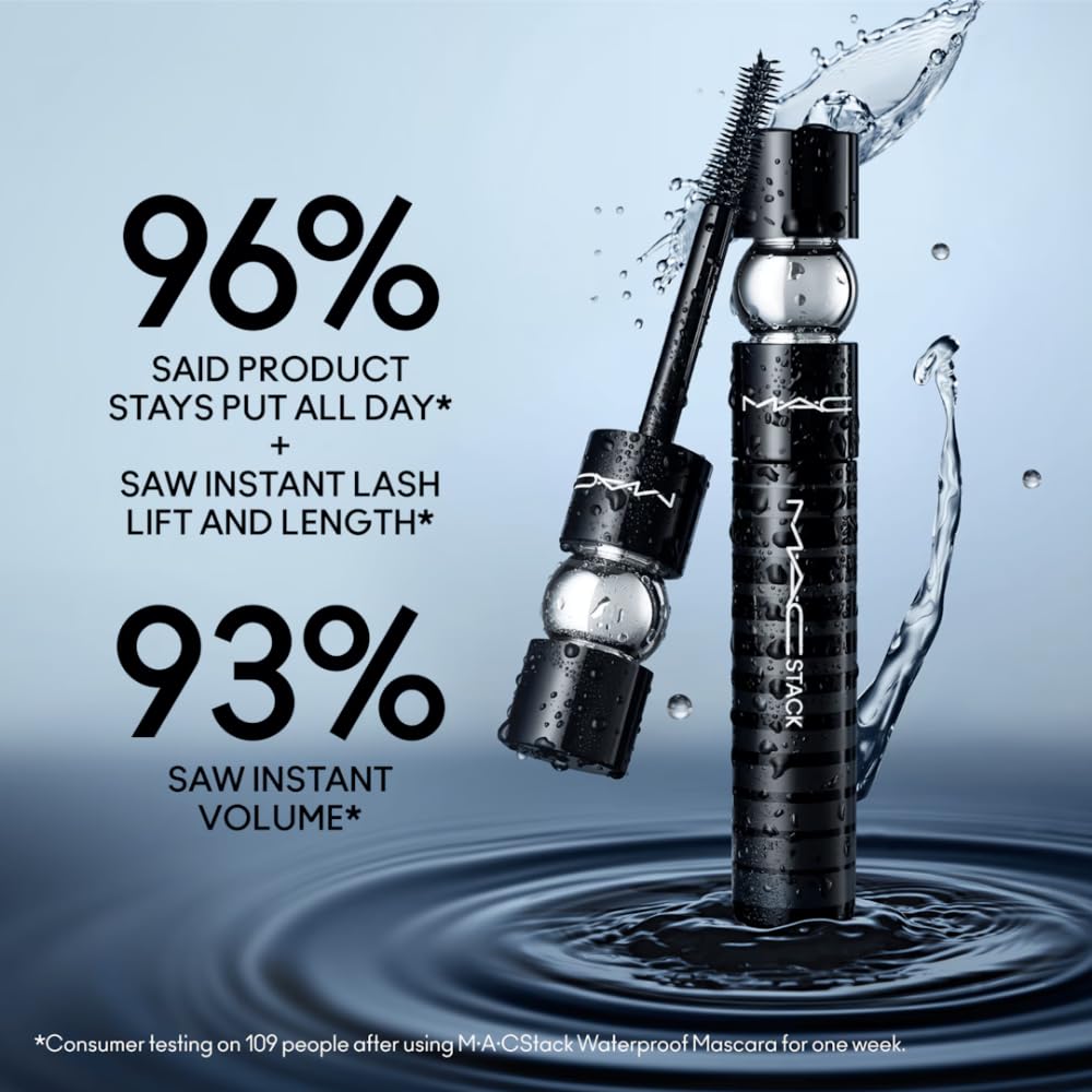 MAC Stack waterproof mascara passes light exposure test.