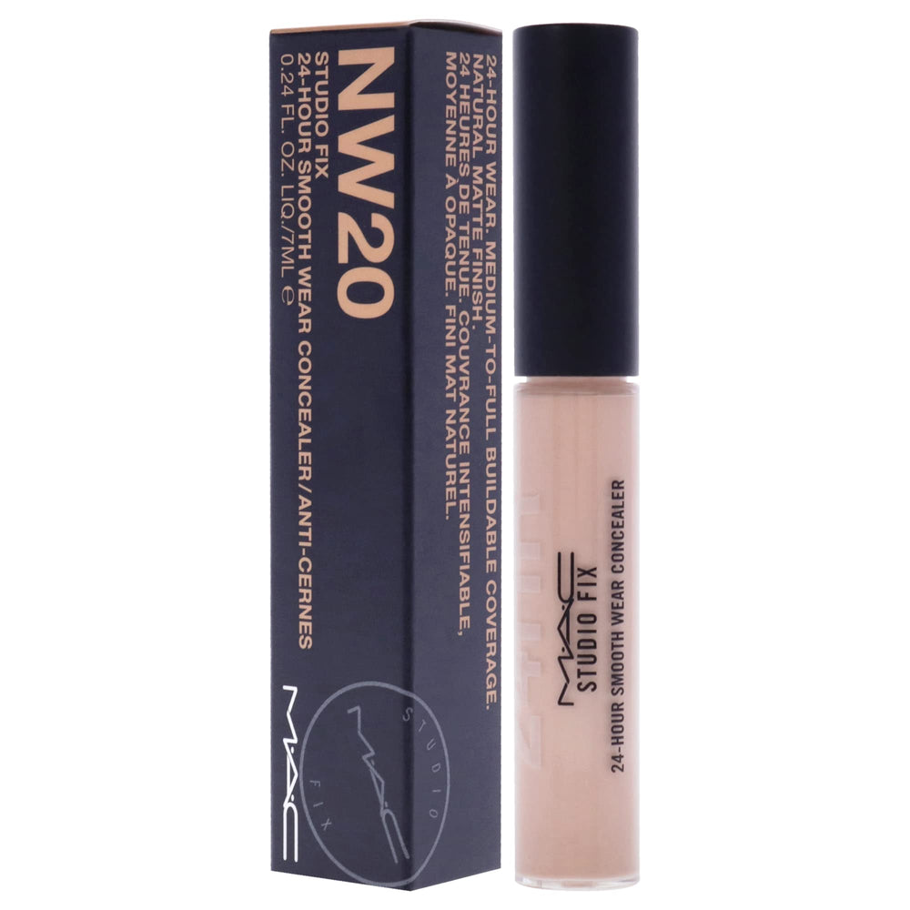 Swatch of MAC Studio Fix concealer showing medium-to-full coverage