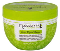 Macadamia Natural Oil Bond Repair Masque jar showing premium vegan formula for hair repair