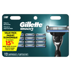 Mach3 razor refills pack for quick, convenient daily grooming.