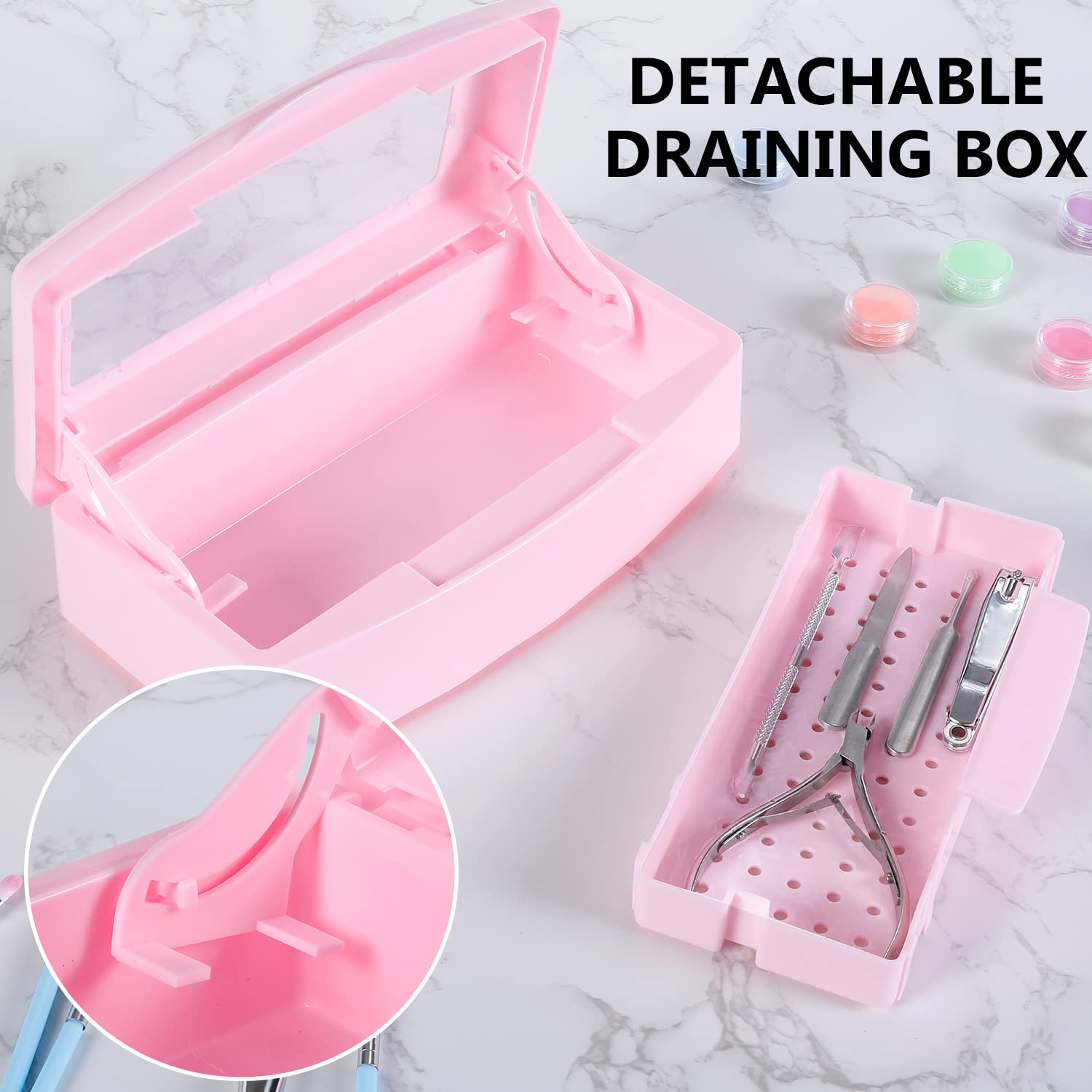 Compact dimensions 8.6 by 4.1 by 2.7 inches fit on busy countertops.