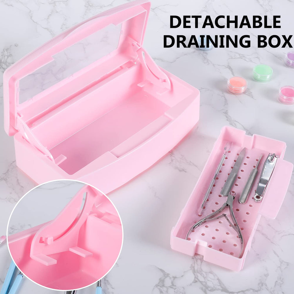 Compact dimensions 8.6 by 4.1 by 2.7 inches fit on busy countertops.