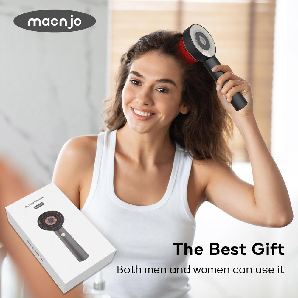 MACNJO packaging contents include massager, manual, and USB cable