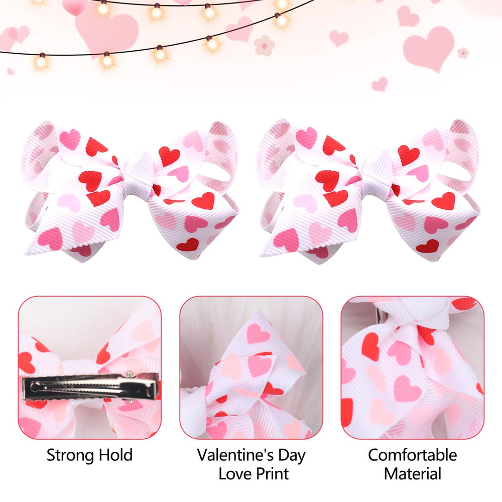 Macute clip pelo corazon rosa, diseño amor para looks románticos y sutiles.