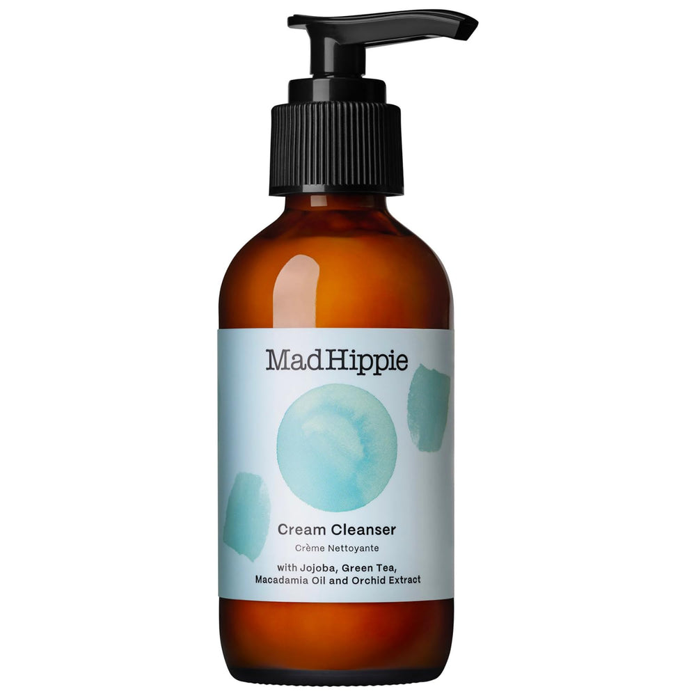 Mad Hippie crema limpiadora, textura cremosa, limpieza suave sin resecar la piel.