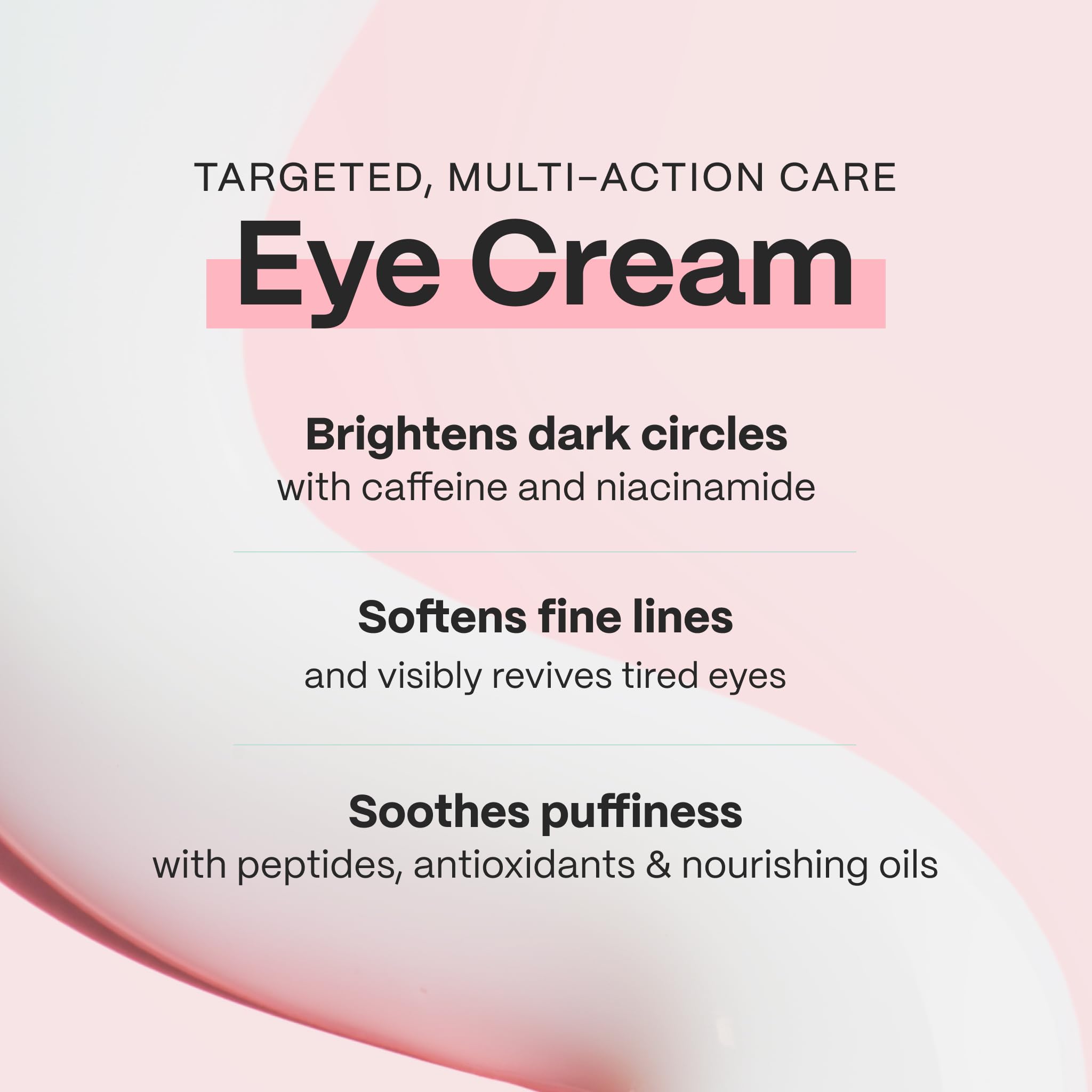Textura cremosa de Mad Hippie Eye Cream para hidratación suave