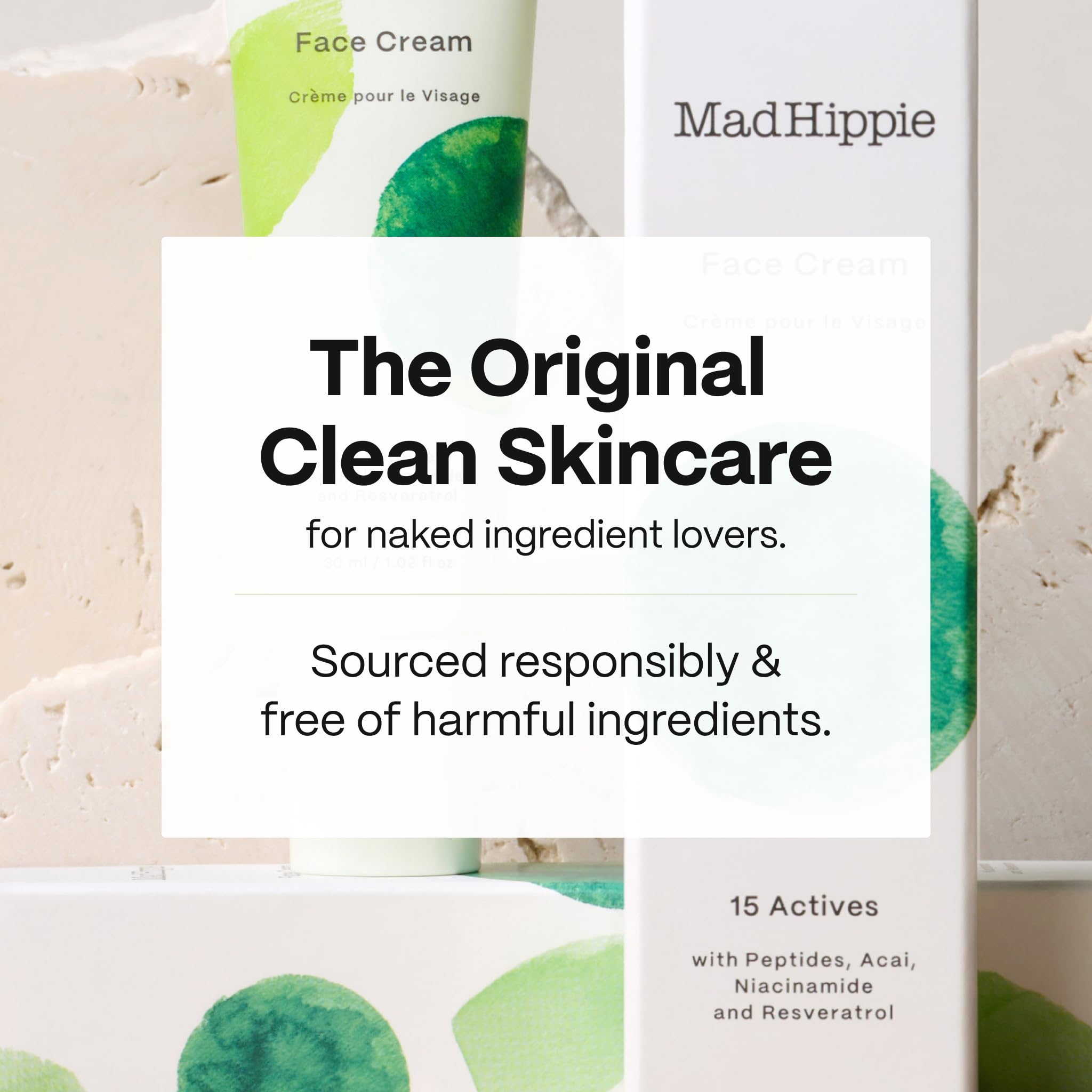 Mad Hippie Face Cream argán, aceite nutritivo para piel suave y flexible.