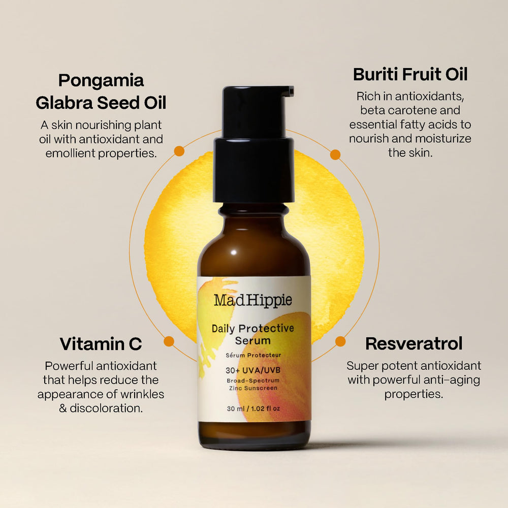 Mad Hippie, ingredientes vegetales, protege la piel y cuida los arrecifes marinos.