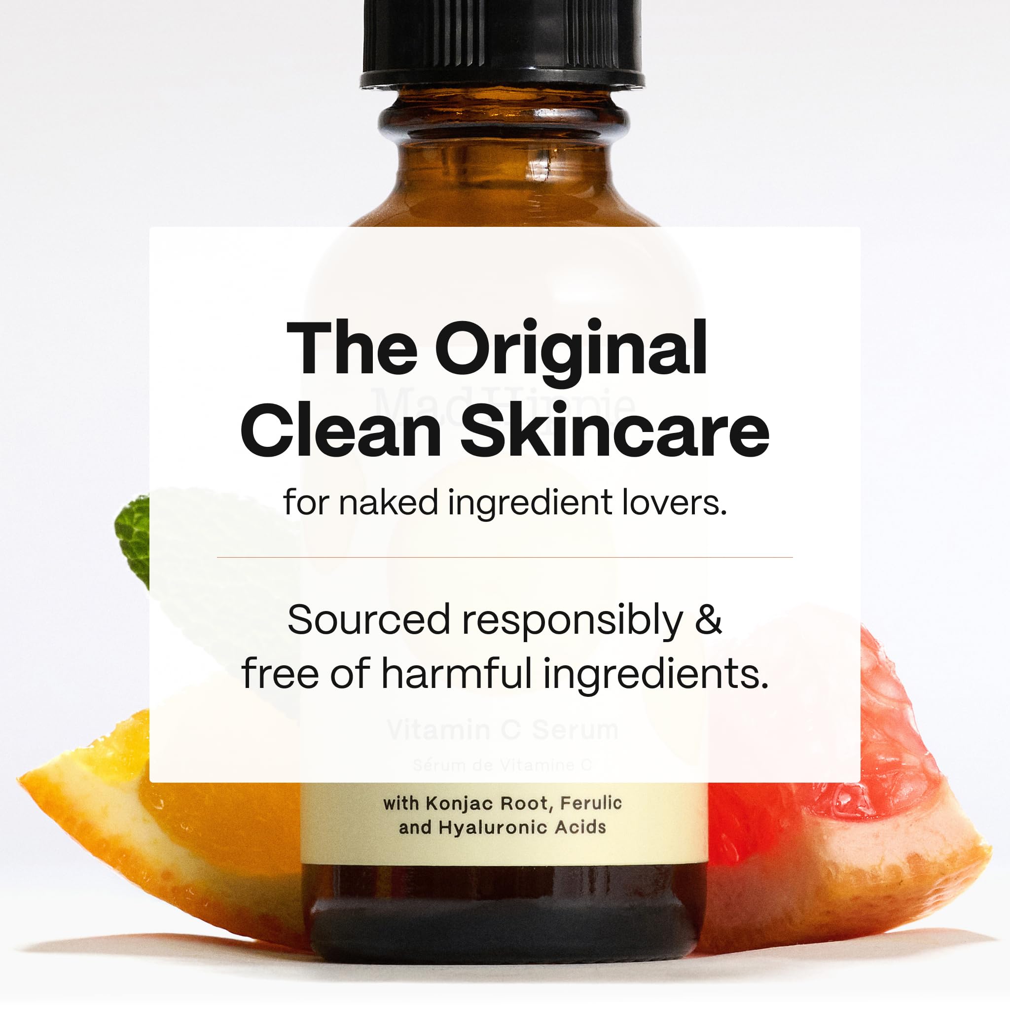 Mad Hippie Vitamin C Serum antioxidant trio with Ferulic Acid defends against environmental stress.