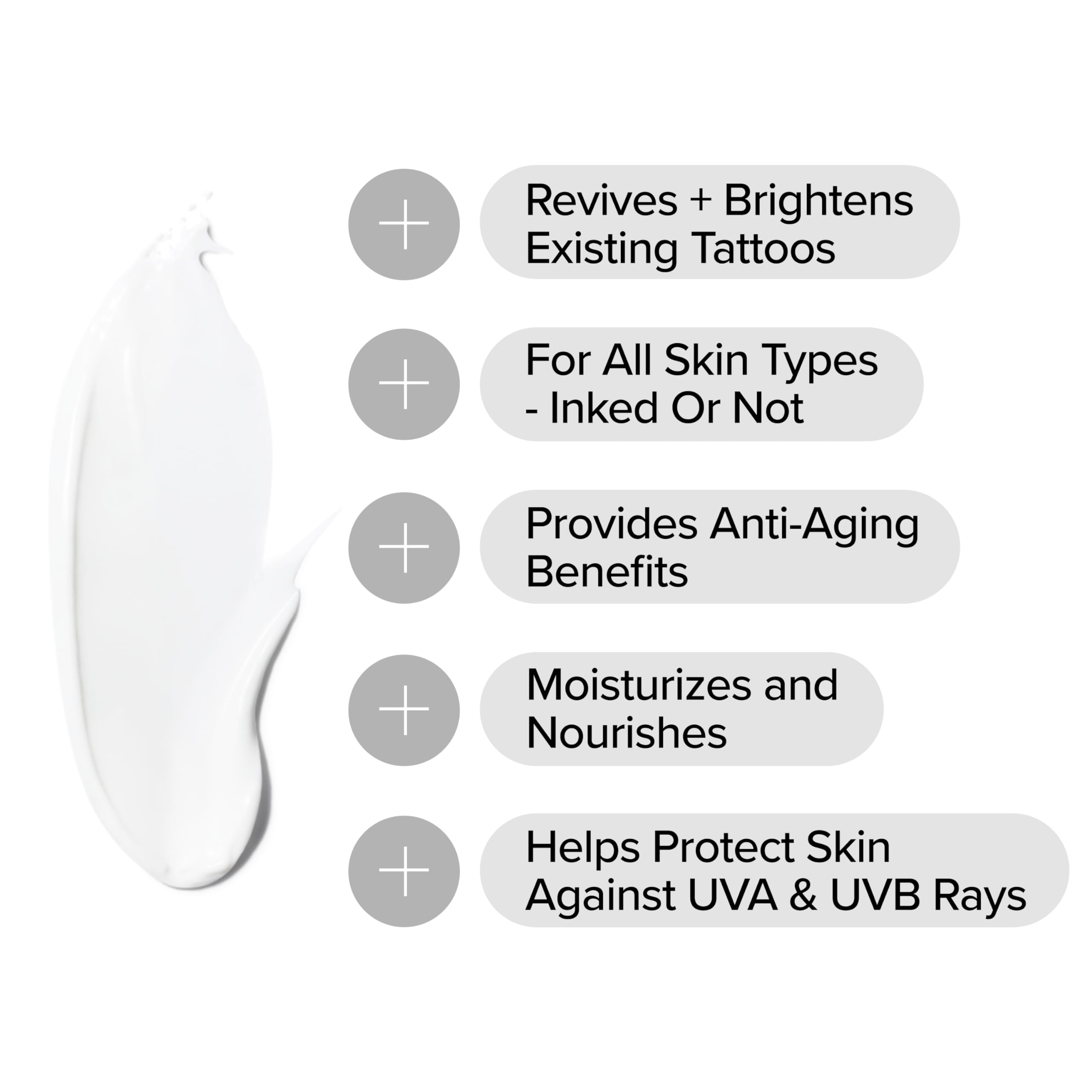 Mad Rabbit Enhance Balm applied to tattoo enhances depth and clarity.