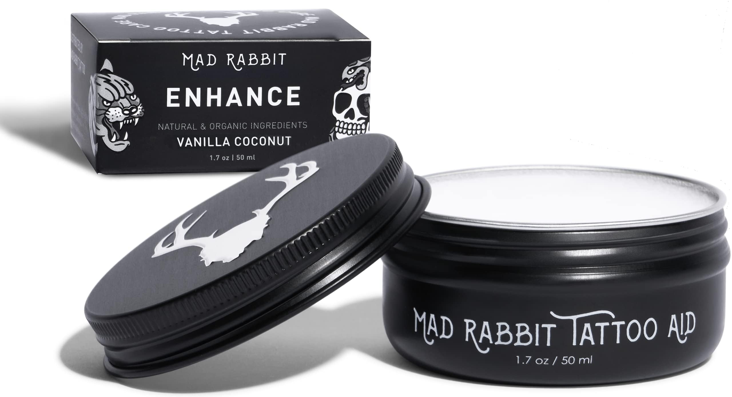Mad Rabbit Replenish Daily Lotion bottle provides lightweight hydration.
