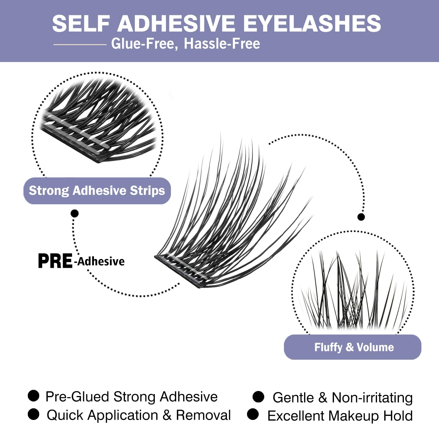 Madam Fifi feather-light fibers blend seamlessly with natural lashes.