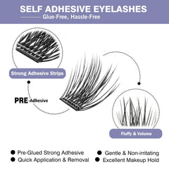 Madam Fifi feather-light fibers blend seamlessly with natural lashes.